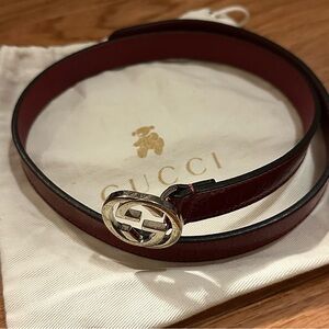 NEW* Kid's Red Gucci Leather Belt